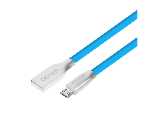 VIGGO DESIGN USB-microUSB 1m Niebieski - 1457515 - zdjęcie 3